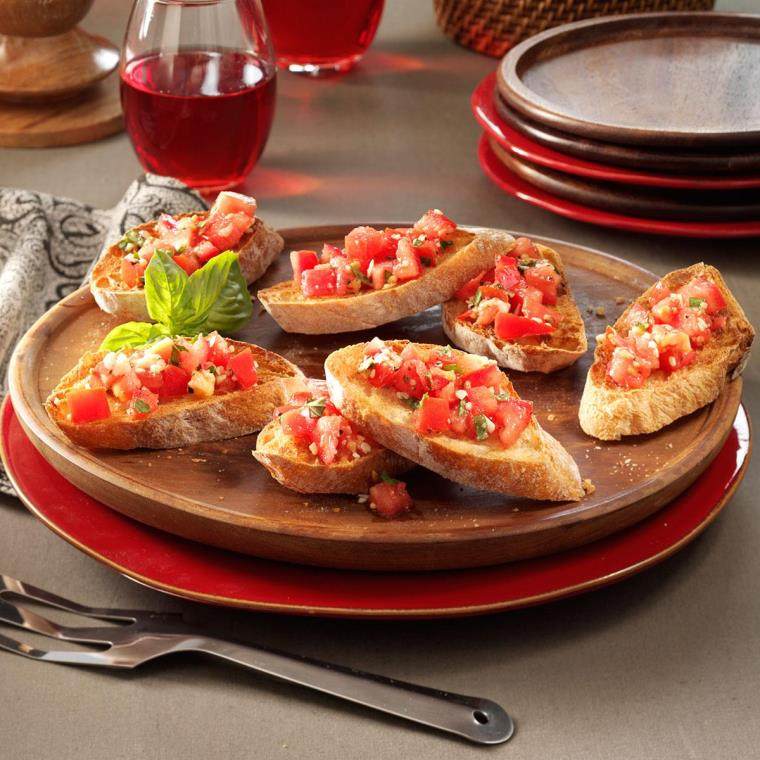 Bruschetta paradižnika bazilika-idee