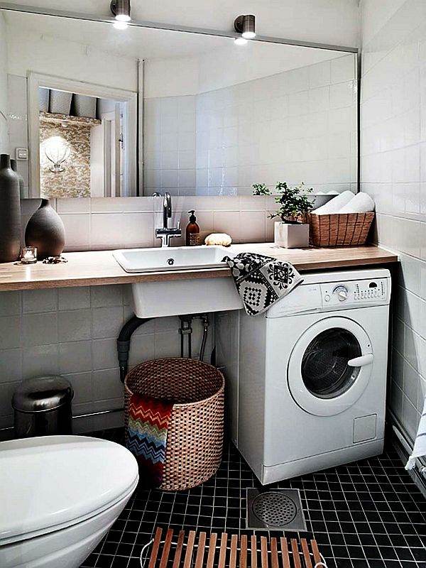 small modern laundry