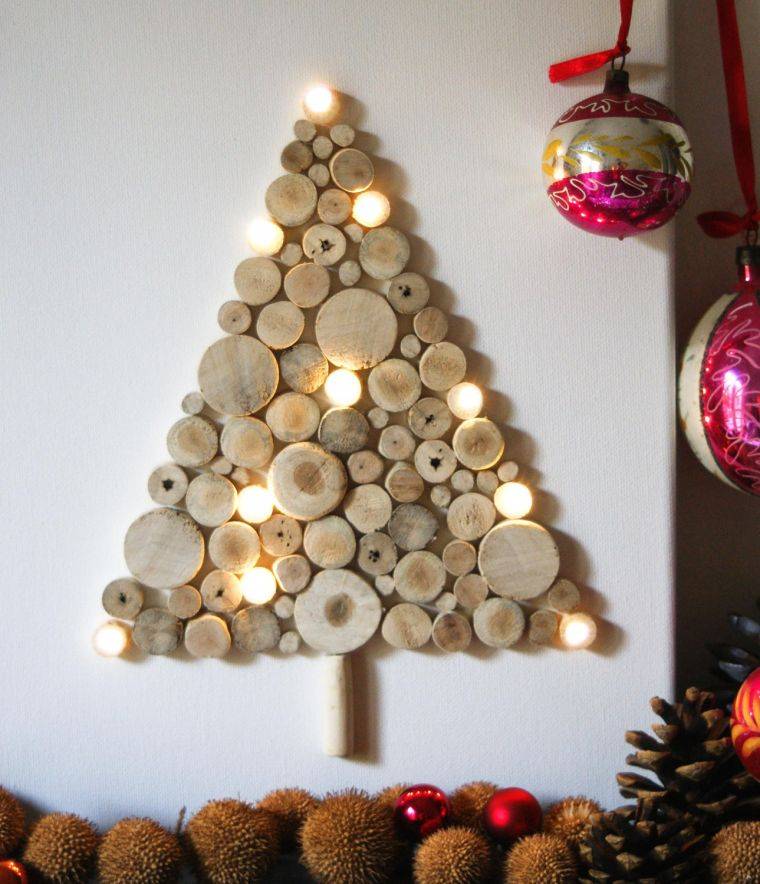 decorative logs diy original christmas tree