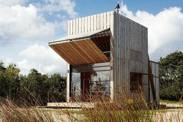 modern deco wood bungalows