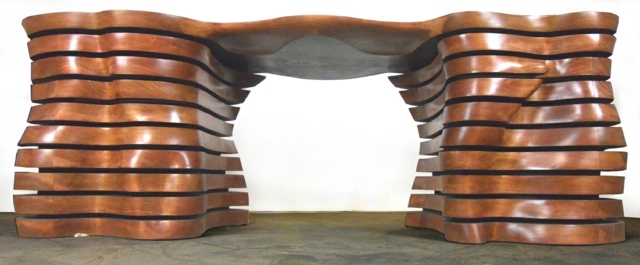 desk and table wood consoles design