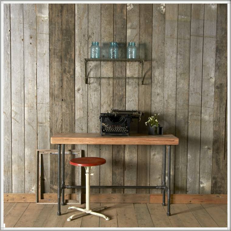 office wood design vintage retro style