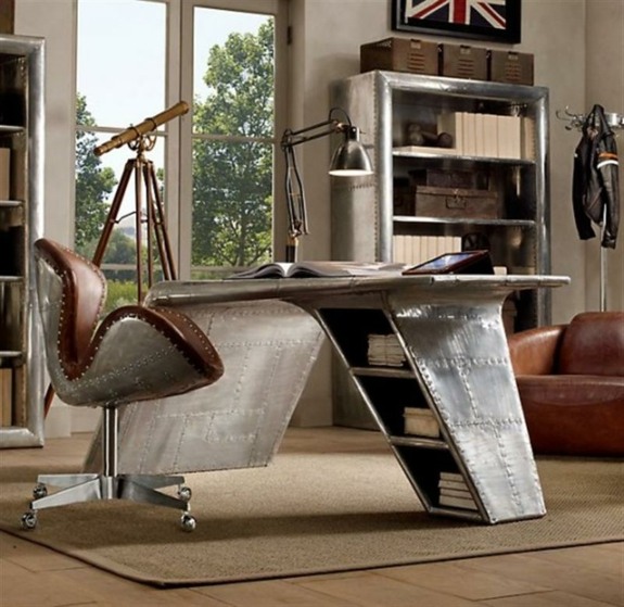 ultra-modern aluminum design desk