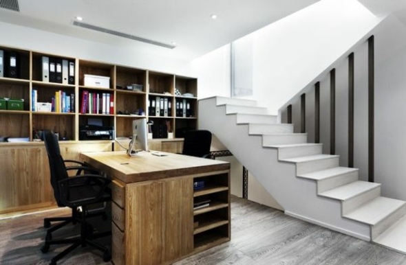 home office design wood