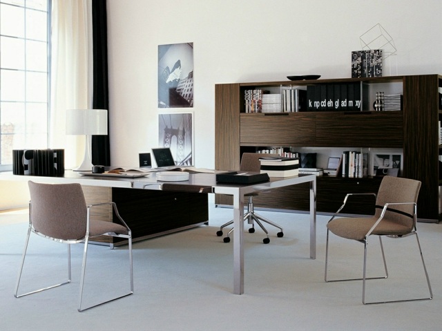 Classic brown design office furniture