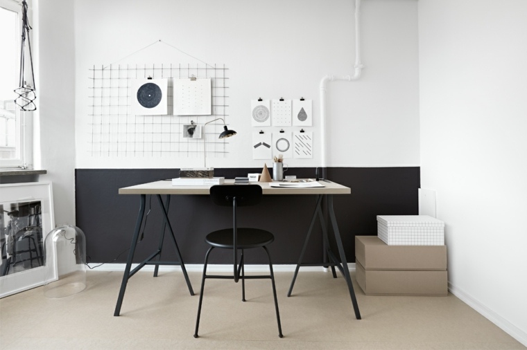 Scandinavian decorations office and furniture