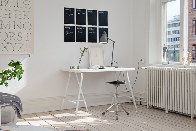 office trestle white modern radiator letter