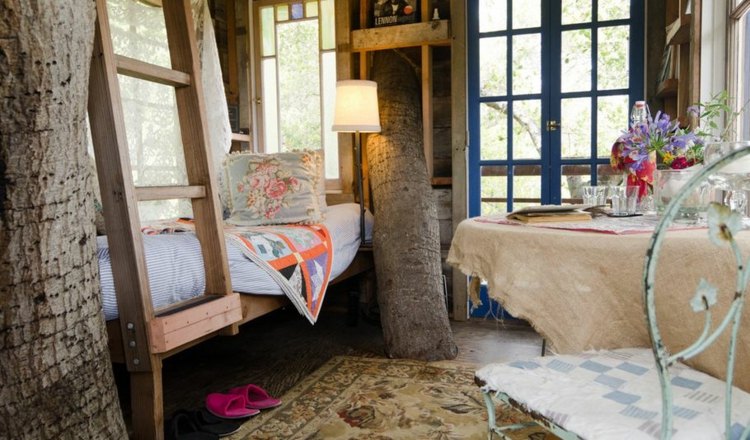 wooden cabin child interior