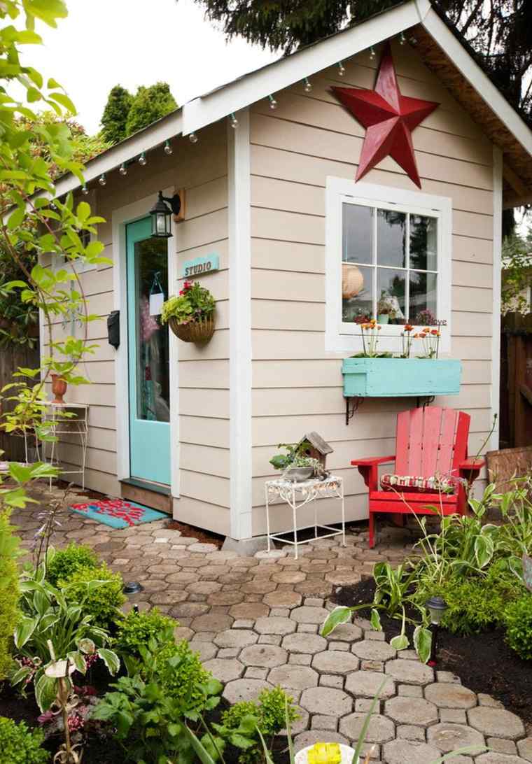 self-made-model children's garden hut