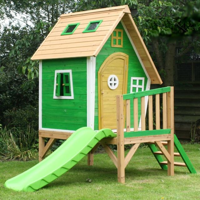 green children's garden hut