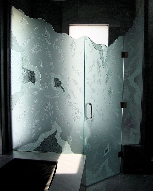 artistic shower cabin