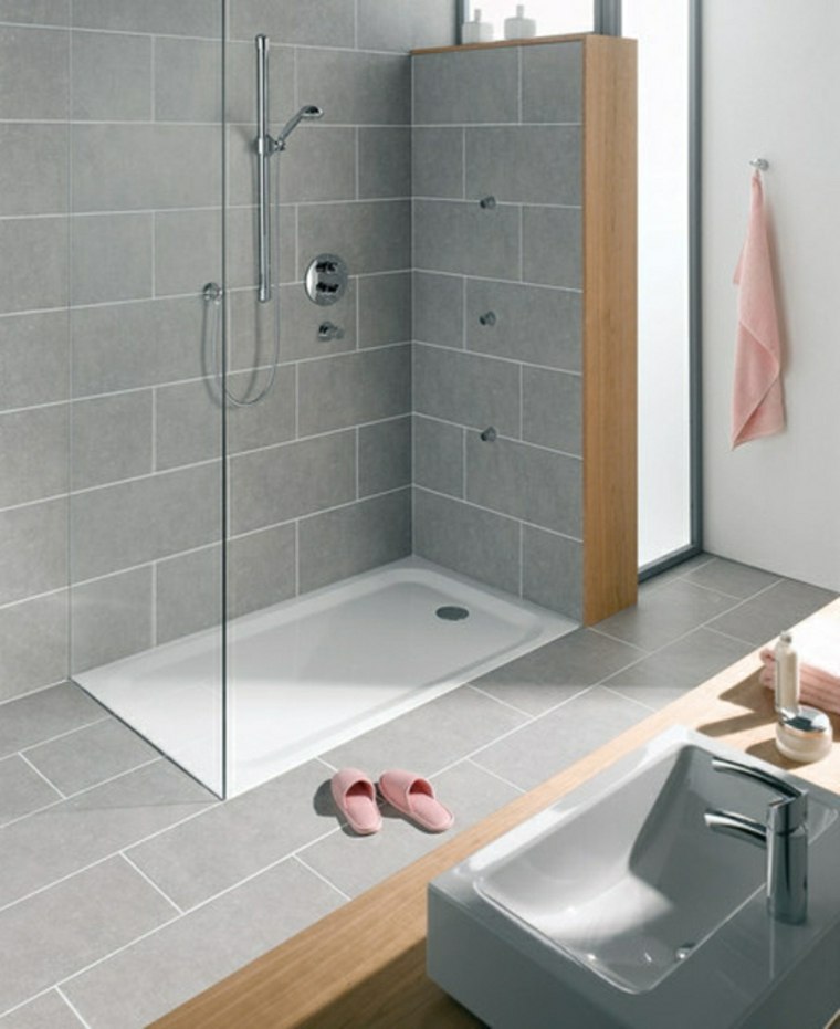 shower cubicle in gray tiling idea furniture sink