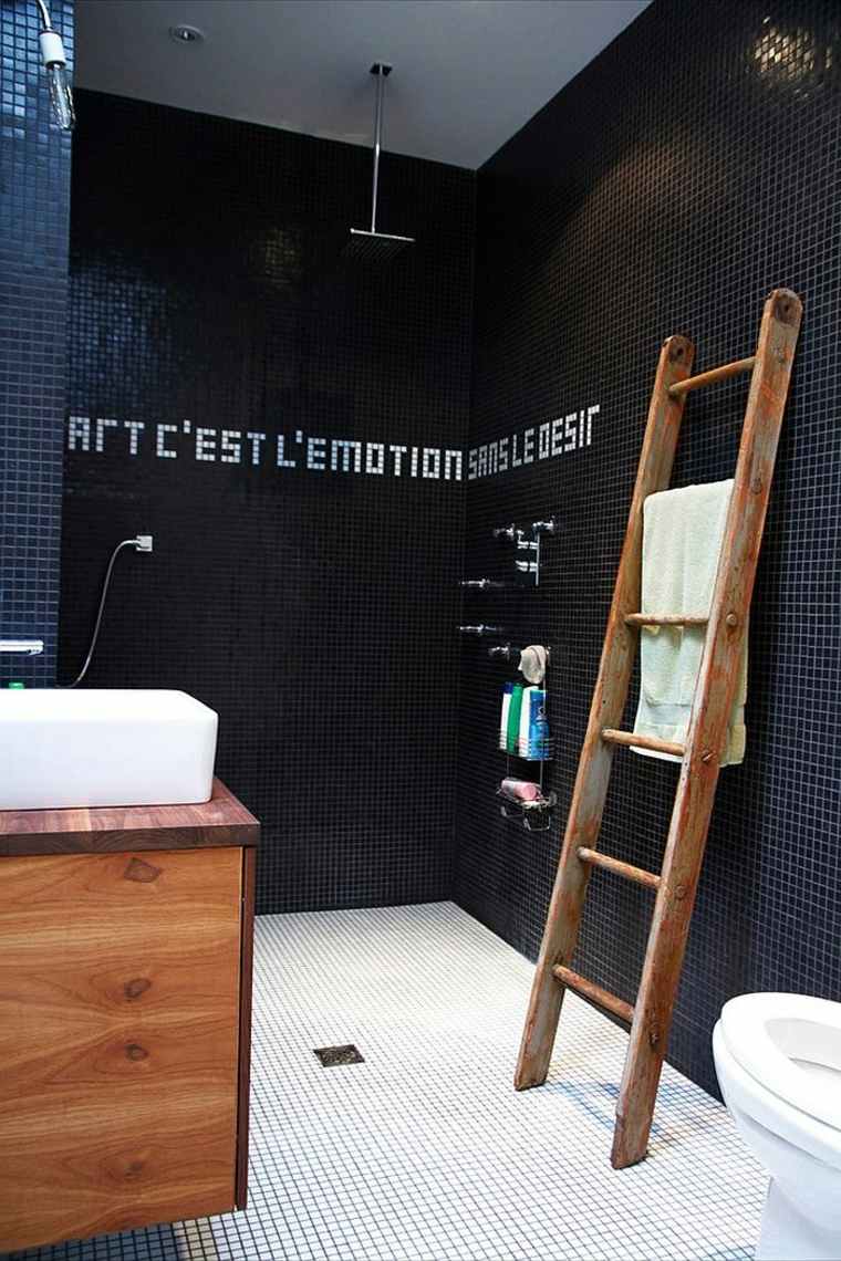 modern bathroom tiling idea furniture wood