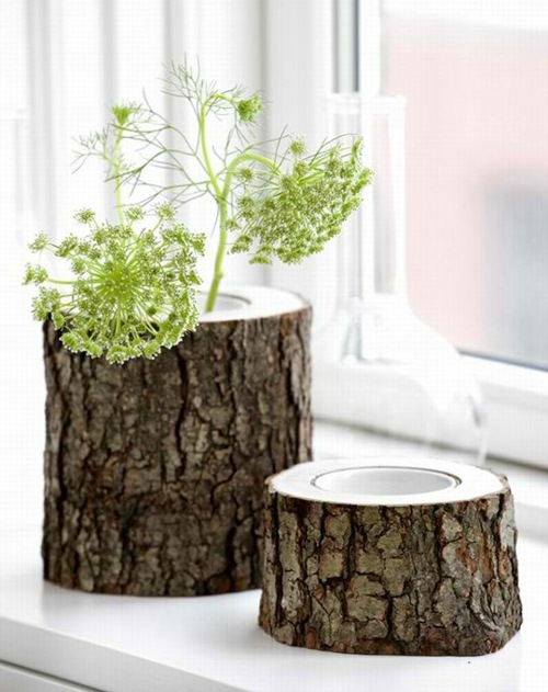 cache tree stump pots