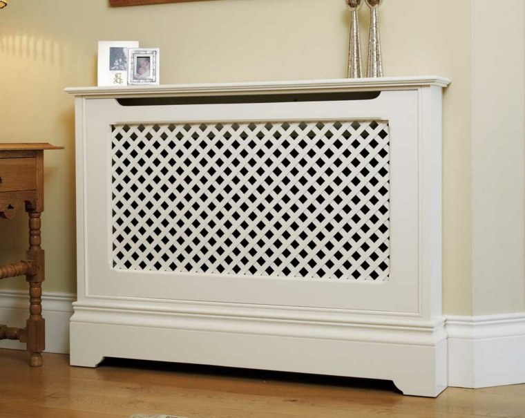 blanket radiator design wood white interior modern living room idea