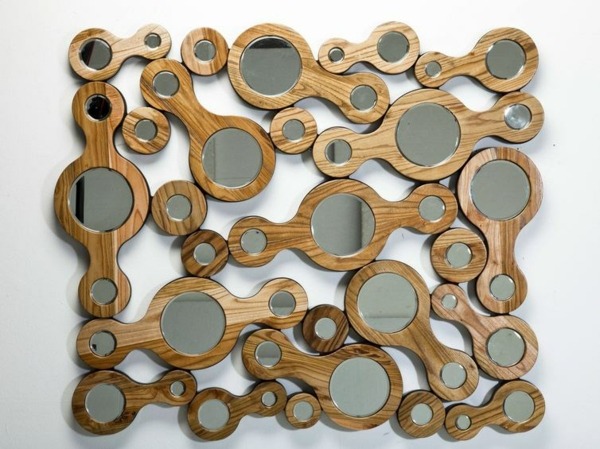 modern design wood mirror frame