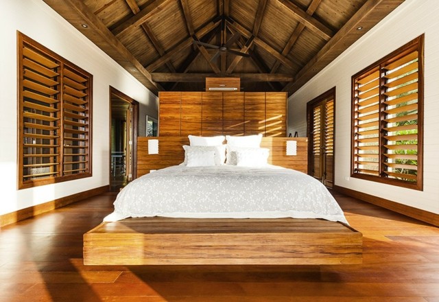 wooden design bed frame