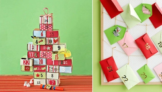 Advent kalendar, sampul surat kadbod, surat