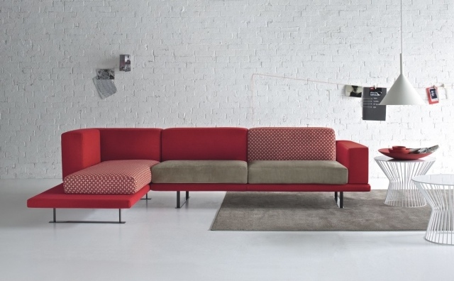 corner sofa-red-living-comfort-complete-original-idea