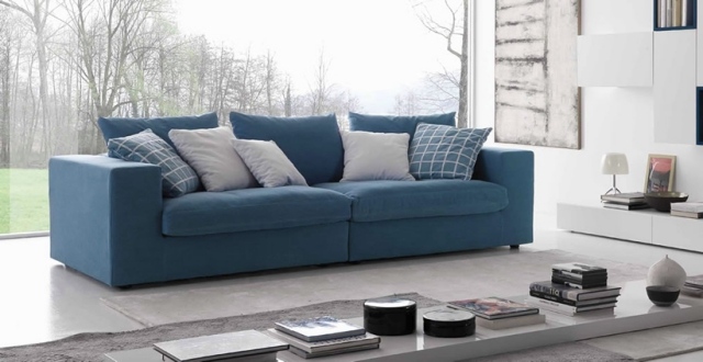 sofa lounge comfort-complete-original-idea-color-blue