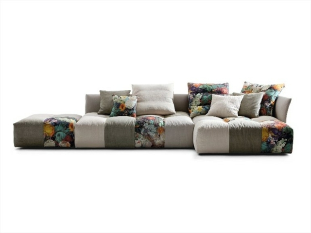 corner sofa patchwork design