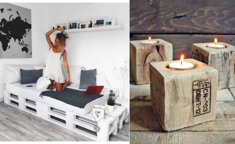 idea pallets diy couch recup candleholder ideas