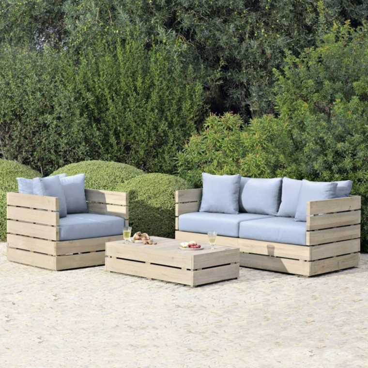 living room for garden furniture wood terrace