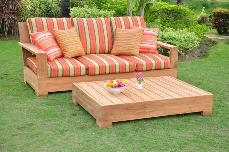 outdoor wood terrace lounge