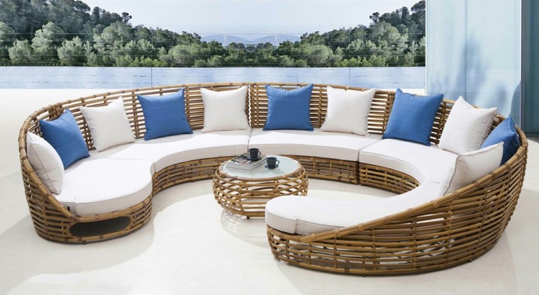 garden lounge ideas white rattan