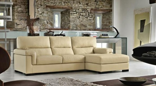 canape deco beige leather