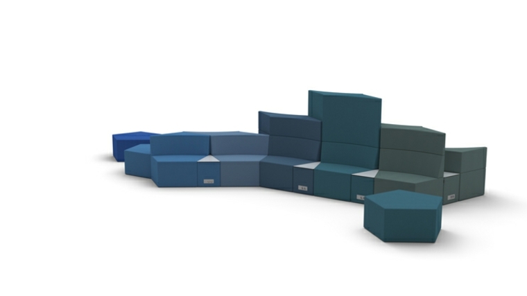 design sofa mohoni blue modular modern living room modern design