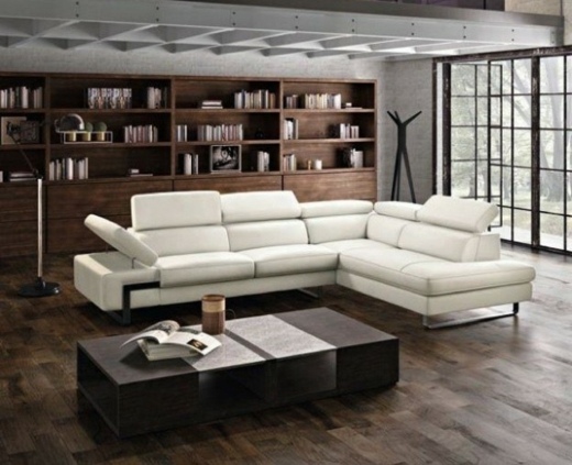 white modern design sofa