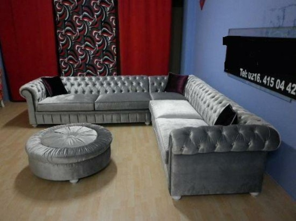 original design gray sofa