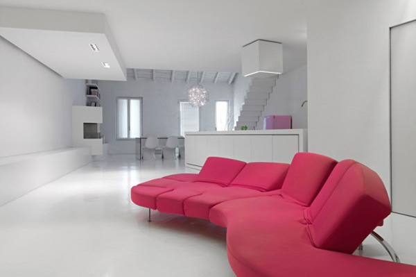 minimalist loft sofa contrast stanco romolo