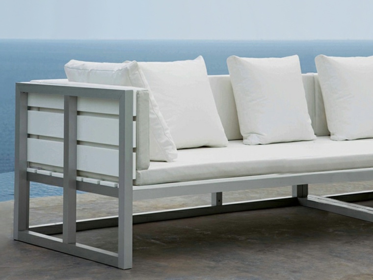 exterior idea furniture sofa modulable white gandia blasco design