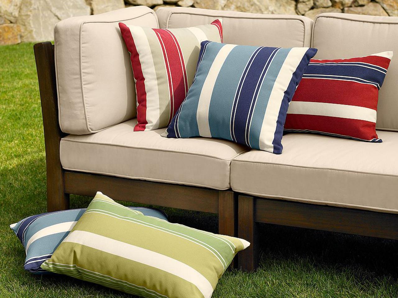 cheap garden furniture sofa blue nice easy cushion