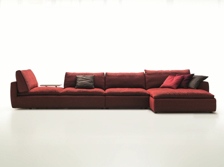 sofa design red modern living room furniture idea cushions modern