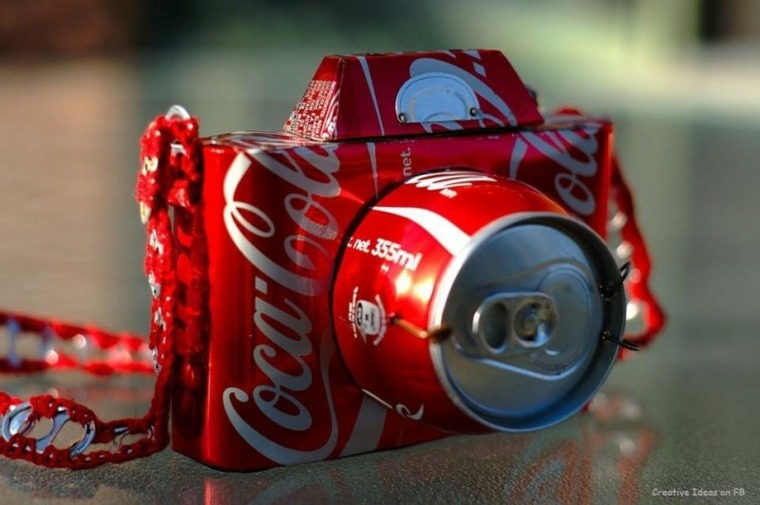 ideja dekoracija recikliranje lahko lahko coca cola design idejo recikliranje lahko