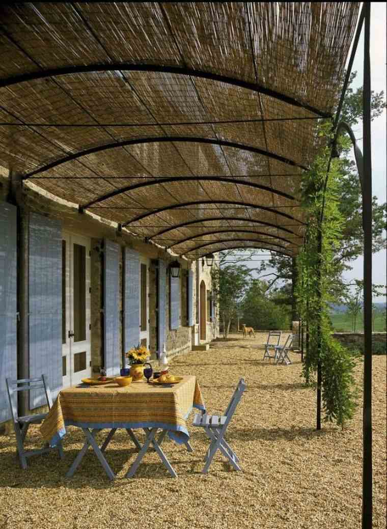 cane pergola metal-arbor-of-garden-terrace-decoration