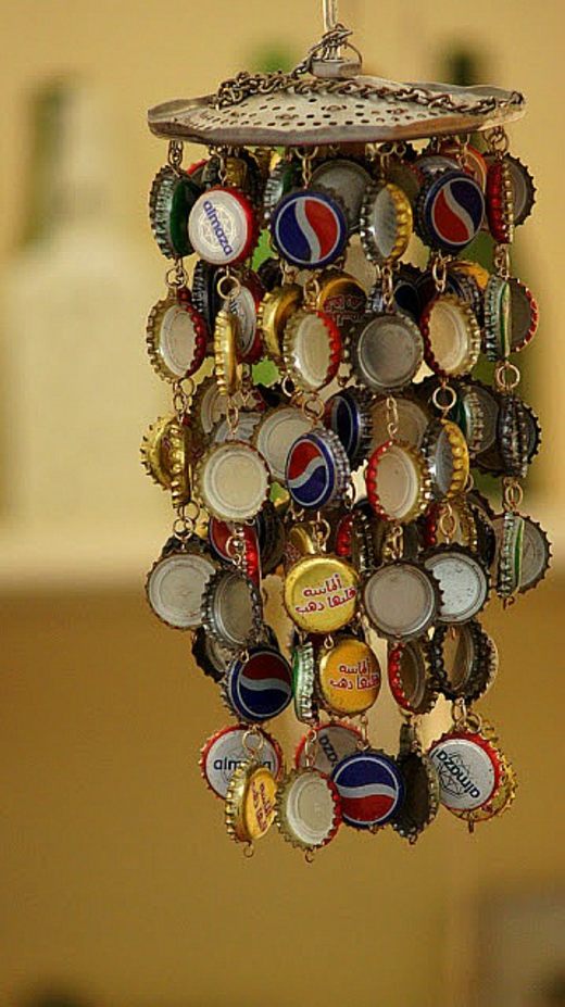 chime wind bottle caps