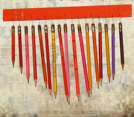 wind chimes pencils