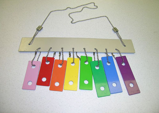 multicolored wind chimes