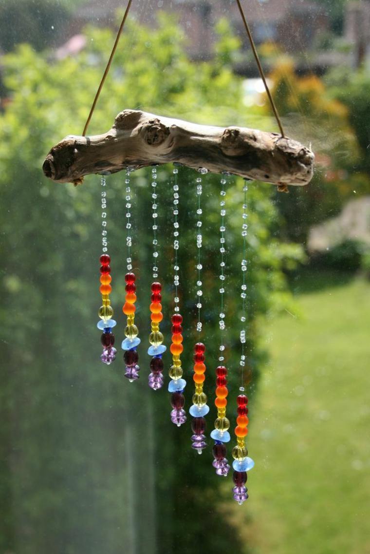 wind chimes colored glass