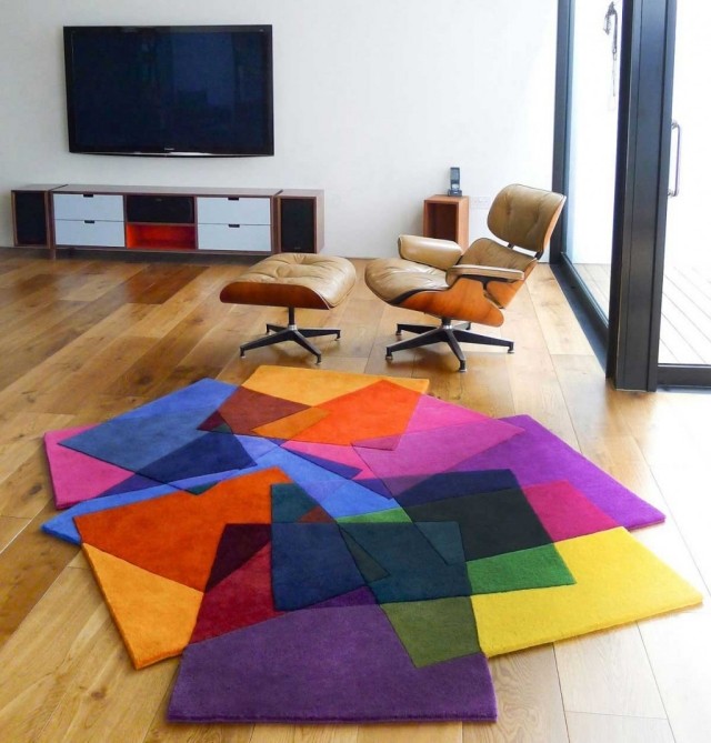 carpet living room deco bold colors