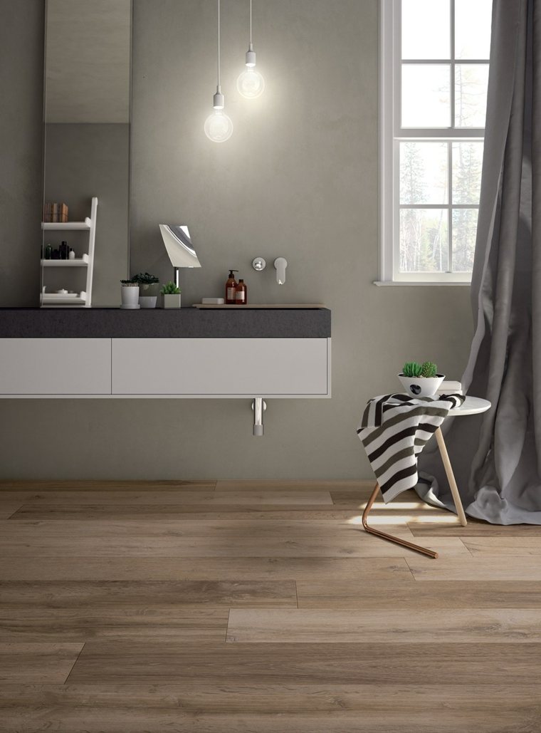wood floor soil bath rooms