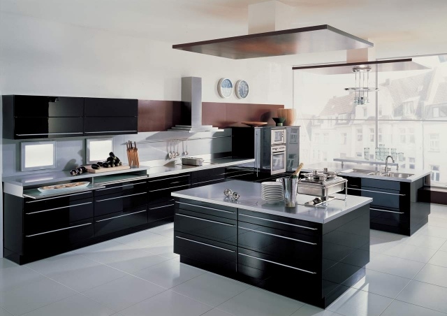 tile-kitchen-cabinets-kitchen-black-island-black-tile-white kitchen tiles