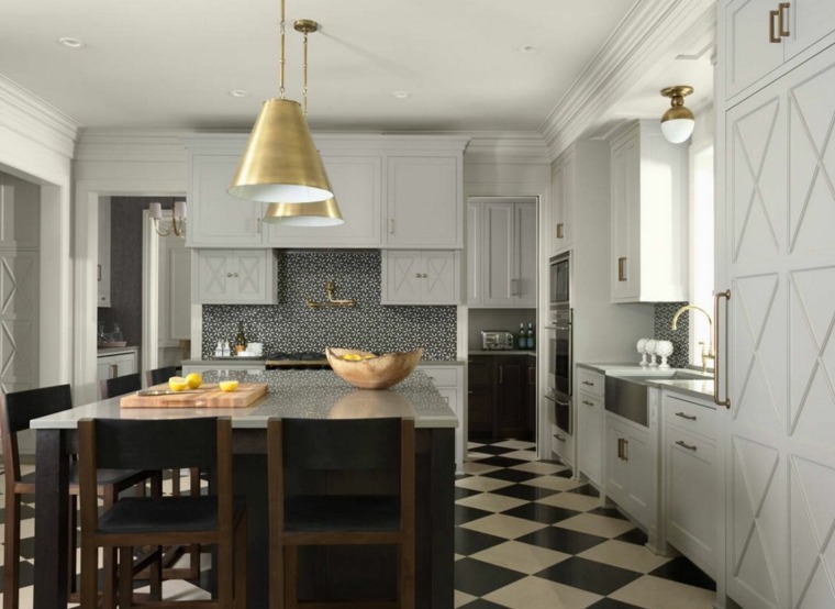 tile kitchen floor checkerboard coatings
