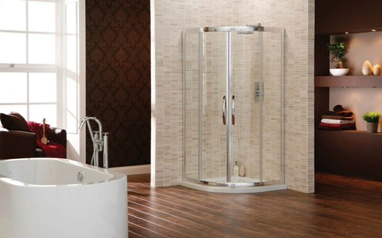 beige shower tile