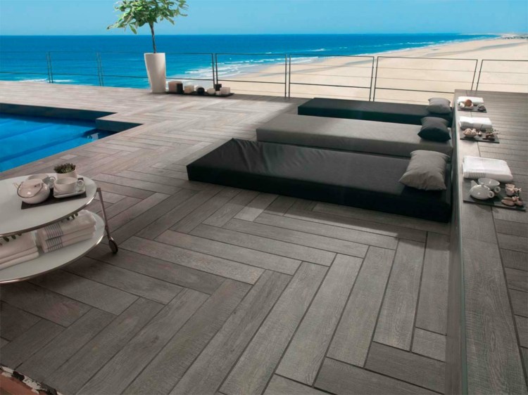 outdoor tile imitation wood idea Porcelanosa