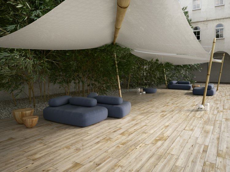 modern outdoor imione wood floor tile Querica Bianca